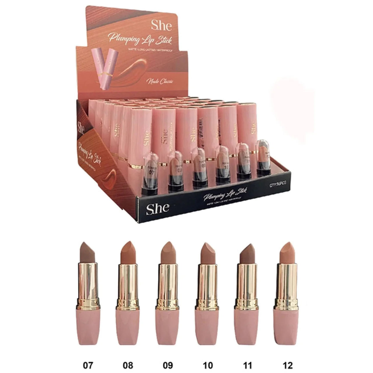 S.HE - PLUMPING LIPSTICK 'NUDE CLASSIC'